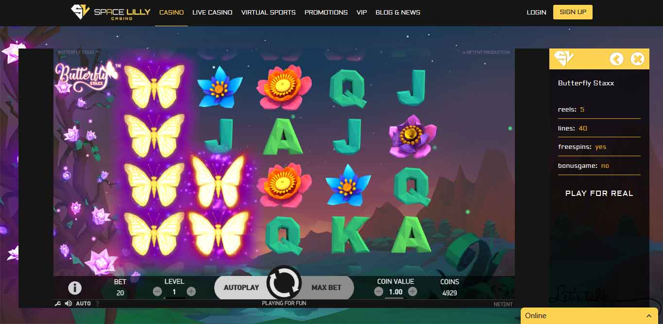 Butterfly Staxx Slot Game