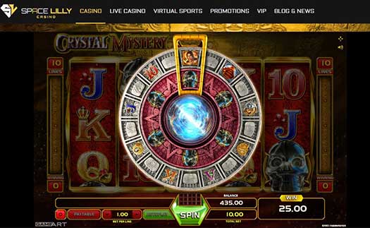 Crystal Mystery Free Spins - high volatility GameArt's slot